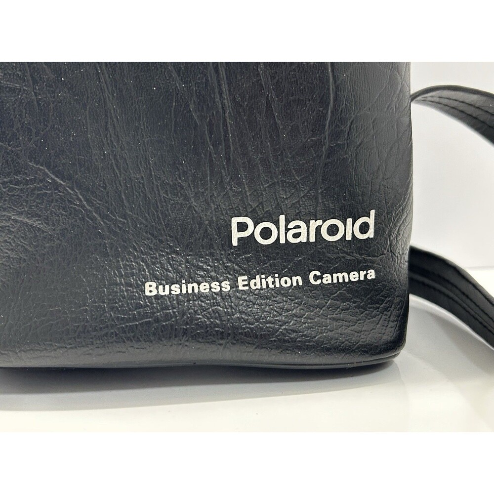 Vintage Polaroid Business Edition Camera Bag Black Faux Leather CASE ONLY - Picture 2 of 6